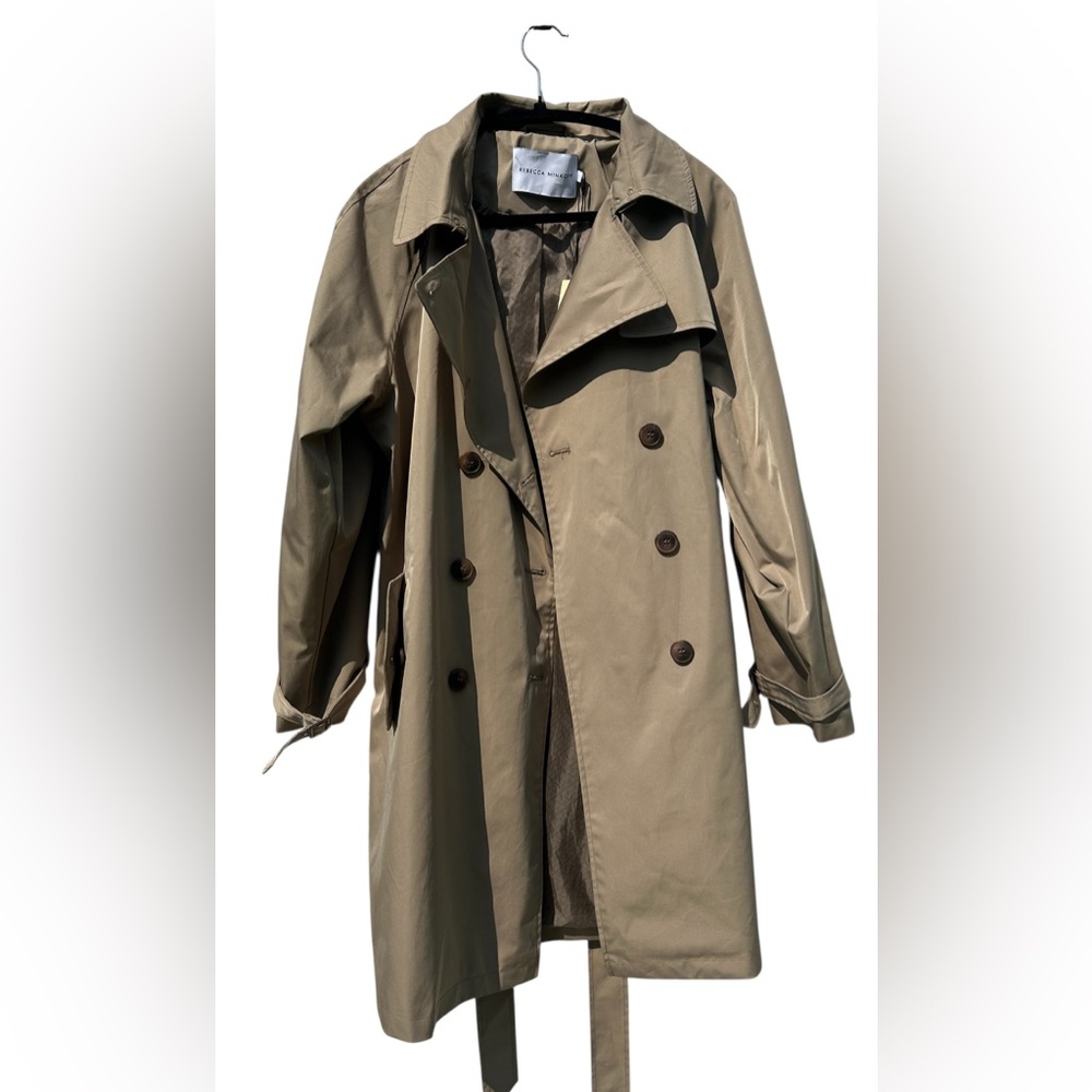 NWT Rebecca Minkoff Tan/Khaki Trench Coat Waterproof